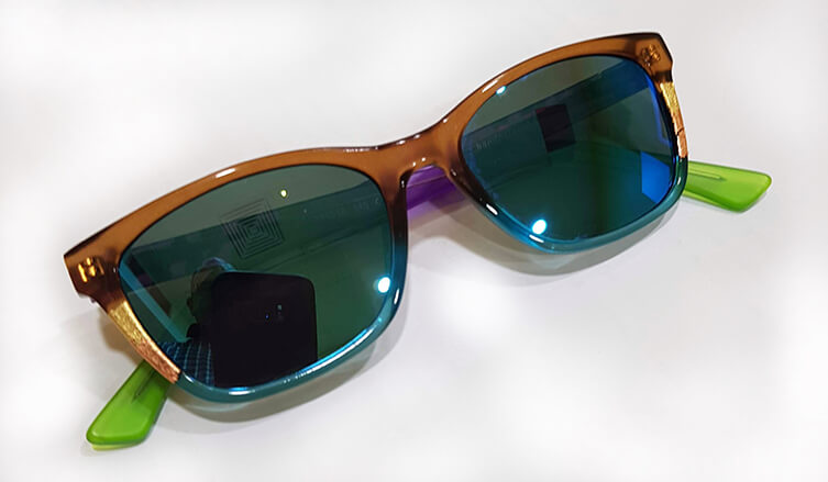 Custom sunglasses - Ronit Furst optical frames with Shamir non prescription lenses